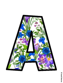 Botanical Bulletin Board Decor Kit, Botanical Bulletin Board Letters