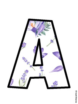 Botanical Bulletin Board Decor Kit, Botanical Bulletin Board Letters