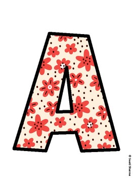 Botanical Bulletin Board Decor Kit, Botanical Bulletin Board Letters