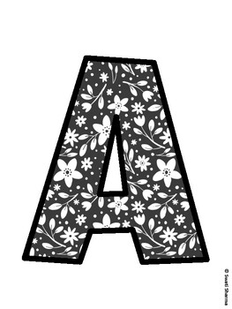 Botanical Bulletin Board Decor Kit, Botanical Bulletin Board Letters