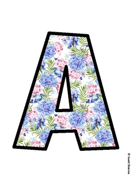 Botanical Bulletin Board Decor Kit, Botanical Bulletin Board Letters