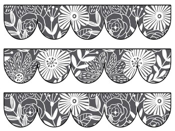 Botanical Bulletin Board Decor Kit, Botanical Letters