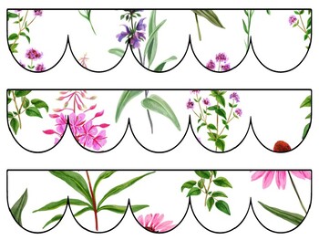 Botanical Bulletin Board Decor Kit, Botanical Letters