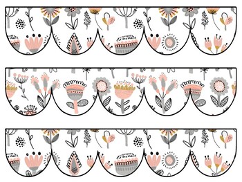 Botanical Bulletin Board Decor Kit, Botanical Letters