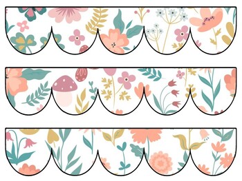 Botanical Bulletin Board Decor Kit, Botanical Letters