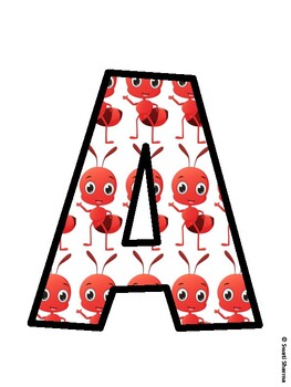 Bugs, Ant Bulletin Board Decor Kit, Bugs, Ant Bulletin Board Letters