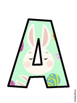 Bunny Bulletin Board Décor Kit, Bunny Bulletin Board Letters