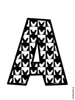 Bunny Bulletin Board Décor Kit, Bunny Bulletin Board Letters