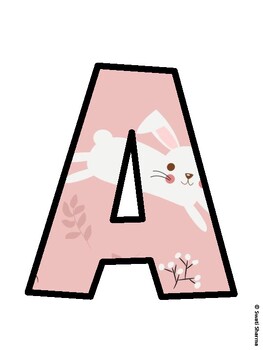 Bunny Bulletin Board Décor Kit, Bunny Bulletin Board Letters