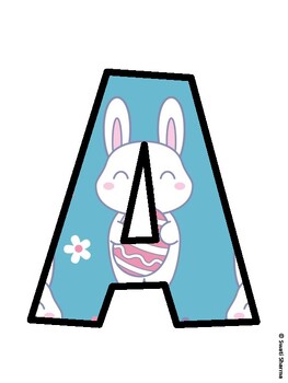 Bunny Bulletin Board Décor Kit, Bunny Bulletin Board Letters
