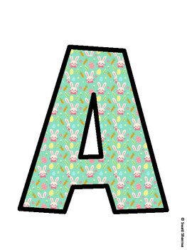 Bunny Bulletin Board Décor Kit, Bunny Bulletin Board Letters