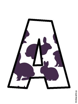 Bunny Bulletin Board Décor Kit, Bunny Bulletin Board Letters