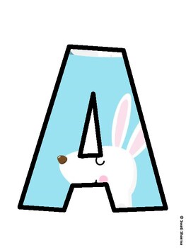 Bunny Bulletin Board Décor Kit, Bunny Bulletin Board Letters