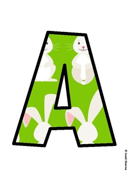 Bunny Bulletin Board Décor Kit, Bunny Bulletin Board Letters