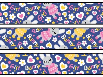 Bunny Rabbit Bulletin Board Decor Kit, Bunny Rabbit Letters