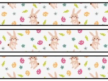 Bunny Rabbit Bulletin Board Decor Kit, Bunny Rabbit Letters