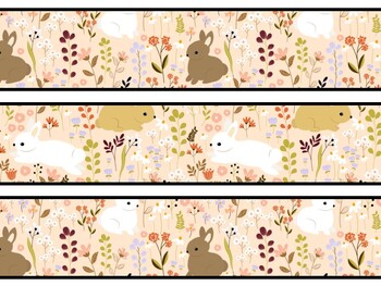 Bunny Rabbit Bulletin Board Decor Kit, Bunny Rabbit Letters