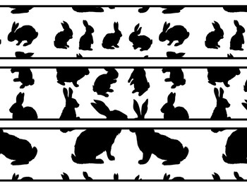 Bunny Rabbit Bulletin Board Decor Kit, Bunny Rabbit Letters