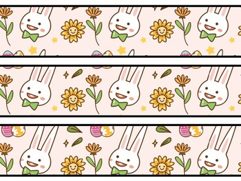 Bunny Rabbit Bulletin Board Decor Kit, Bunny Rabbit Letters