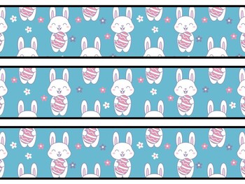 Bunny Rabbit Bulletin Board Decor Kit, Bunny Rabbit Letters
