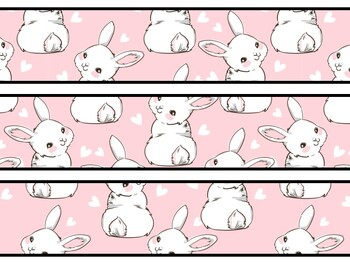 Bunny Rabbit Bulletin Board Decor Kit, Bunny Rabbit Letters