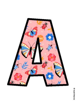 Butterflies Bulletin Board Décor Kit, Butterflies Bulletin Board Letters
