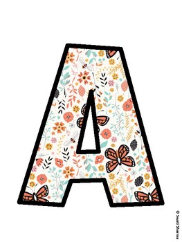 Butterflies Bulletin Board Décor Kit, Butterflies Bulletin Board Letters