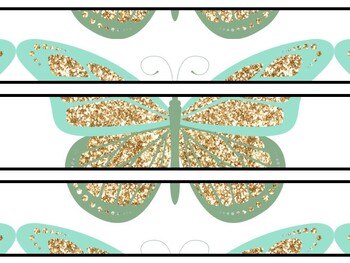 Butterfly Bulletin Board Décor Kit, Butterfly Letters, Butterfly Banner