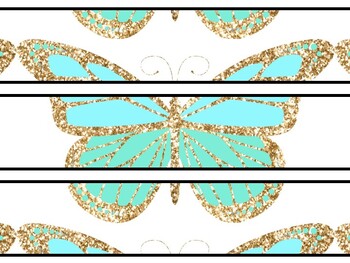 Butterfly Bulletin Board Décor Kit, Butterfly Letters, Butterfly Banner