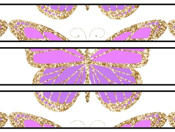 Butterfly Bulletin Board Décor Kit, Butterfly Letters, Butterfly Banner