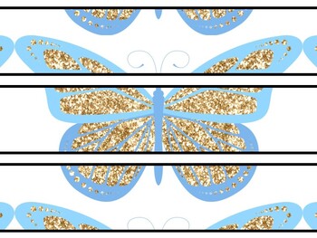 Butterfly Bulletin Board Décor Kit, Butterfly Letters, Butterfly Banner