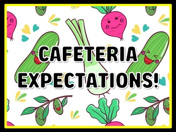 CAFETERIA EXPECTATIONS! Cafeteria Door Décor, Cafeteria Bulletin Board Décor
