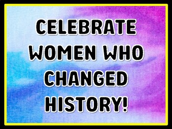 CELEBRATE WOMEN WHO CHANGED HISTORY! Women's History Month Door Décor