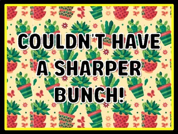 COULDN'T HAVE A SHARPER BUNCH! Succulents Door Décor