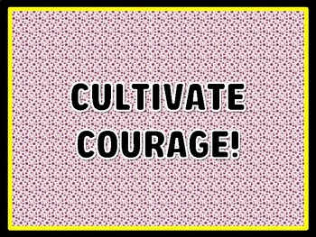 CULTIVATE COURAGE! Succulents Door Décor, Succulents Bulletin Board Décor