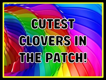 CUTEST CLOVERS IN THE PATCH! Rainbow Door Décor, Rainbow Bulletin Board Décor