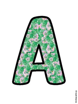 Cactus, Succulent Bulletin Board Letters, Succulent Alphabet Posters