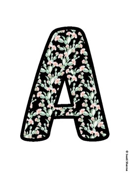 Cactus, Succulent Bulletin Board Letters, Succulent Alphabet Posters