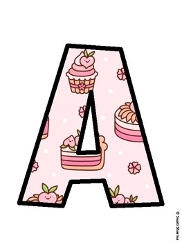Cake Bulletin Board Décor Kit, Cake Bulletin Board Letters