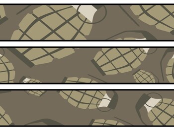 Camoflage Bulletin Board Décor Kit, Camoflage Letters, Camoflage Banner