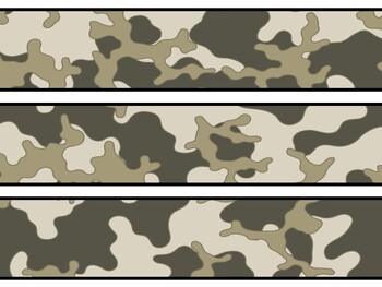Camoflage Bulletin Board Décor Kit, Camoflage Letters, Camoflage Banner