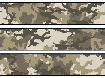Camoflage Bulletin Board Décor Kit, Camoflage Letters, Camoflage Banner