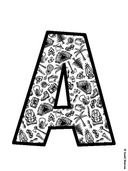 Camping Bulletin Board Décor Kit, Camping Bulletin Board Letters