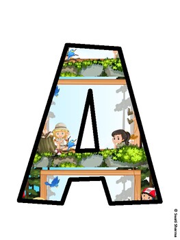 Camping Bulletin Board Décor Kit, Camping Bulletin Board Letters