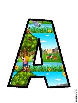 Camping Bulletin Board Décor Kit, Camping Bulletin Board Letters