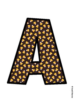 Candy Corn Bulletin Board Décor Kit, Candy Corn Bulletin Board Letters