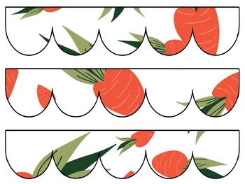 Carrots Bulletin Board Decor Kit, Carrots Letters
