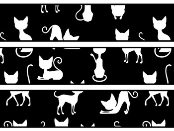 Cat Bulletin Board Decor Kit, Cat Letters