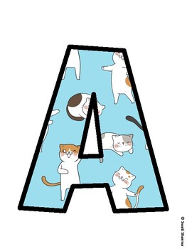 Cat Bulletin Board Décor Kit, Cat Bulletin Board Letters