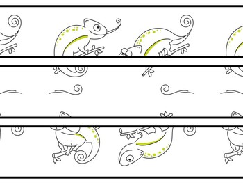 Chameleon Bulletin Board Decor Kit, Chameleon Letters